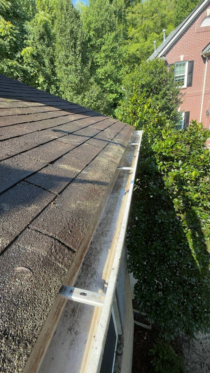 Long gutter run cleared and ready for guards
